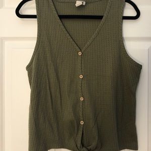 Green tank top